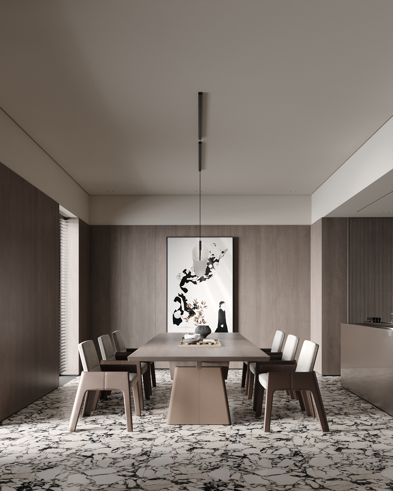 This combination creates a cocoon of warmth and relaxation, perfectly reflecting the surrounding natural beauty.